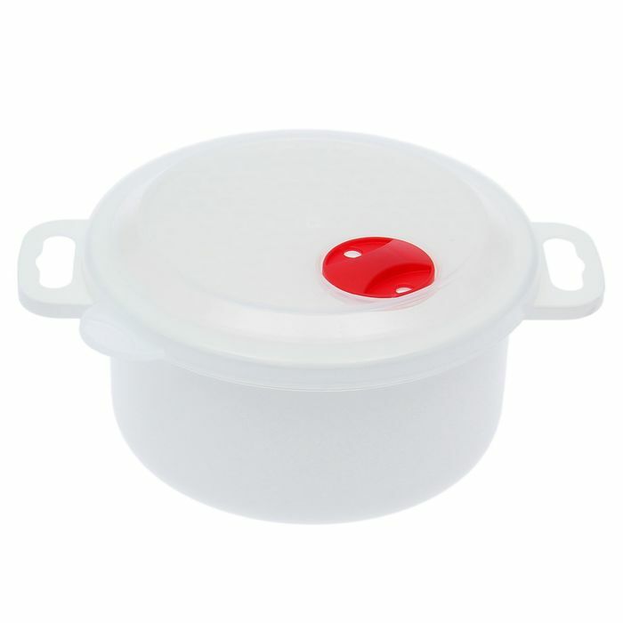 Container for refrigerator and microwave with a lid 1 l \
