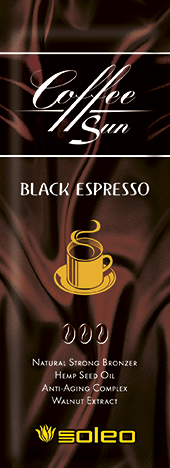 Bronzer maksimal naturlig med duften av espressokaffe / Coffe Sun Black Espresso 15 ml
