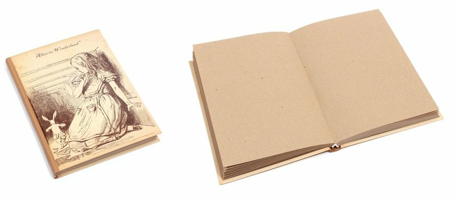 Alice Csodaországban jegyzetfüzet (Alice és nyúl) (kézműves) (BT2017-113)