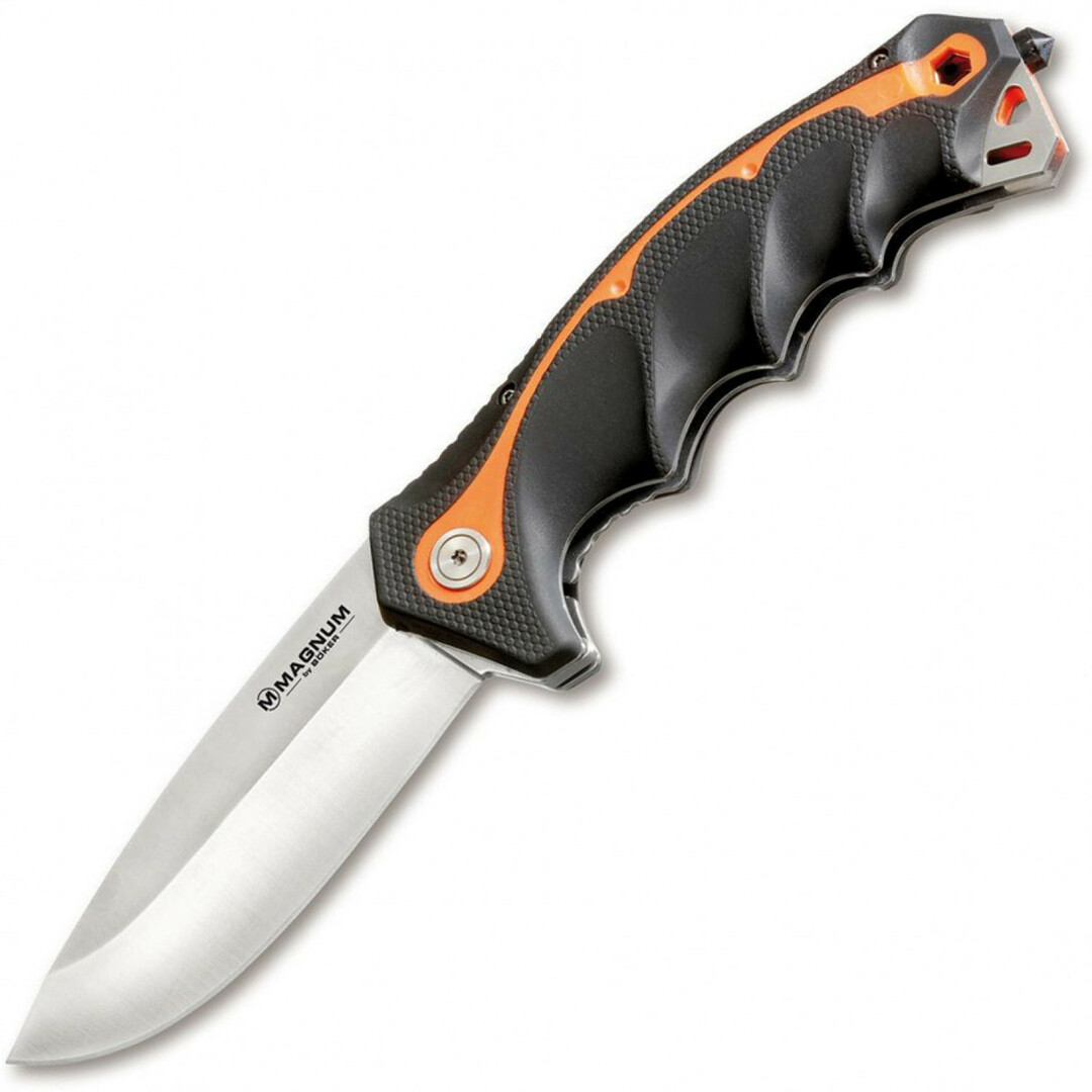 Magnum Chainsaw Attendant Satin folding knife - Boker 01RY294, steel 440B Satin, handle plastic / rubber