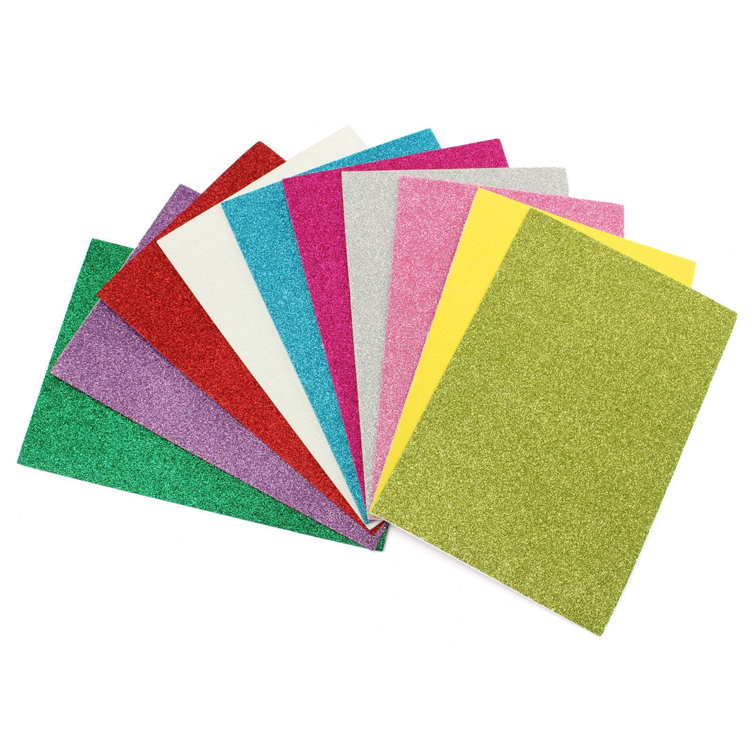 Inch Adhesive Paljetter Papirkort Assorterte farger Scrapbooking Crafts
