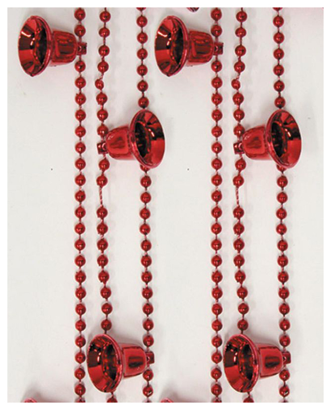 Perlen Schneemänner Glocke Е0217 Rot