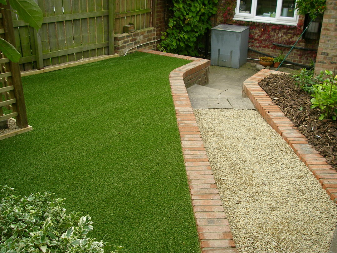 artificial turf in the yard