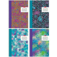 Notebook na hřebenu Barevná mozaika, A4, 96 listů, buňka