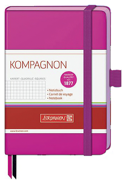 Notebook Brunnen Companion Color Code, A6, 9,5x12,8 cm, pravítko