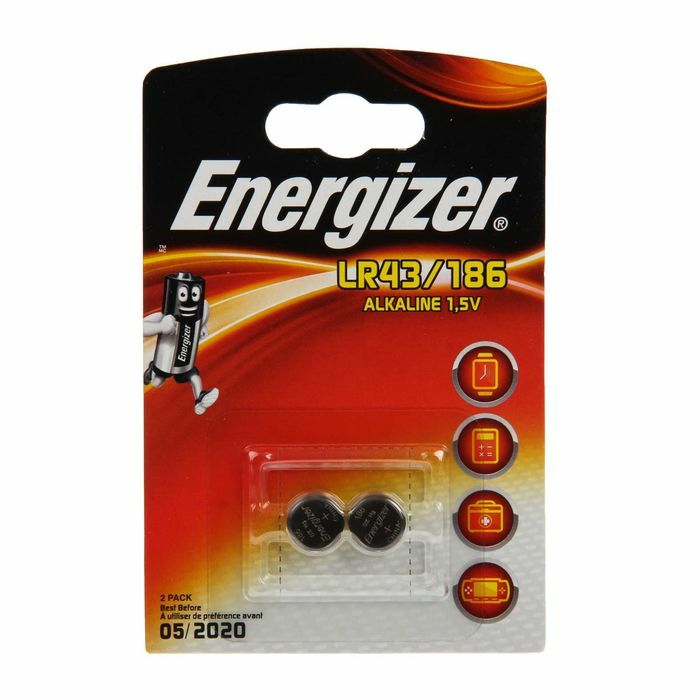 Batteria alcalina Energizer, LR43 / 186-2BL, blister, 2 pz.