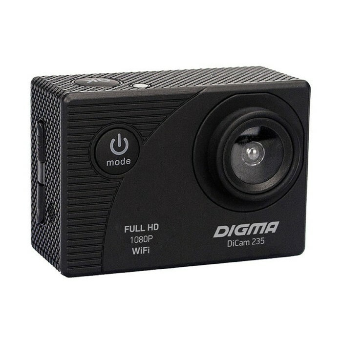 Darbības kamera Digma DiCam 235, melna