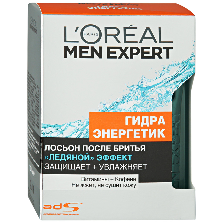 L\'Oréal Paris Men Expert Lotion Après Rasage Hydra Energetic Ice Effect Revitalisant Rafraîchissant 0.1l