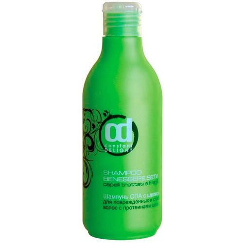 Shampoo SPA con proteine ​​della seta per capelli sfibrati Shampoo Benessere Seta, 250 ml (Constant Delight, Serie SPA con seta)