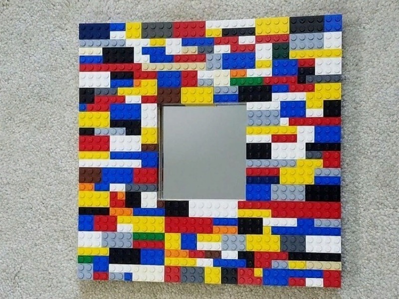 Lego mirror frame