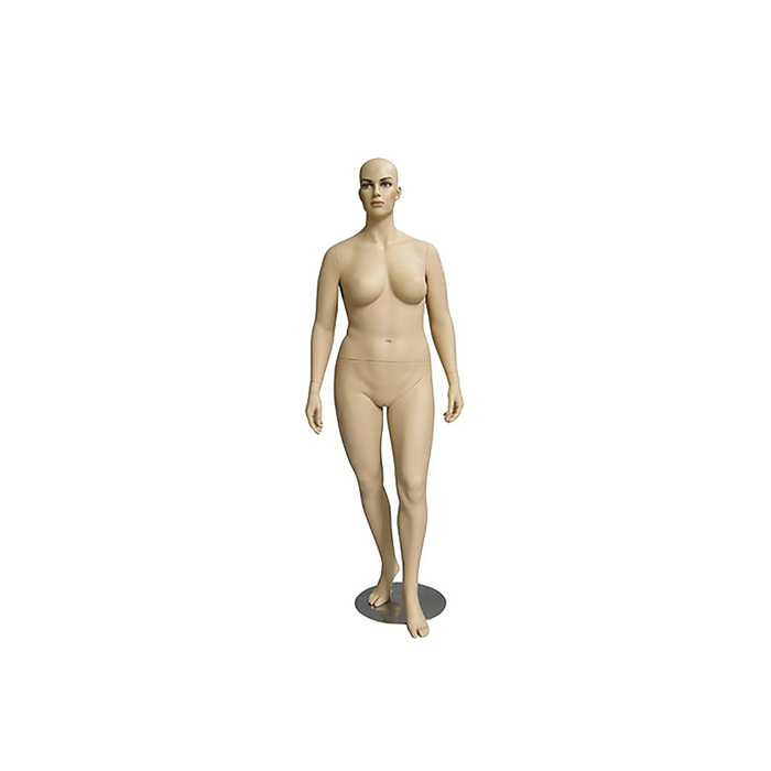 Sieviešu manekens H185, uz statīva, liels izmērs, 114,5 * 88,5 * 112,5, miesa
