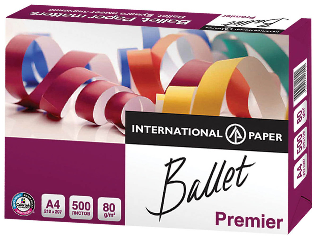 Papel de escritório Ballet International Paper Premier ColorLok A4, classe \