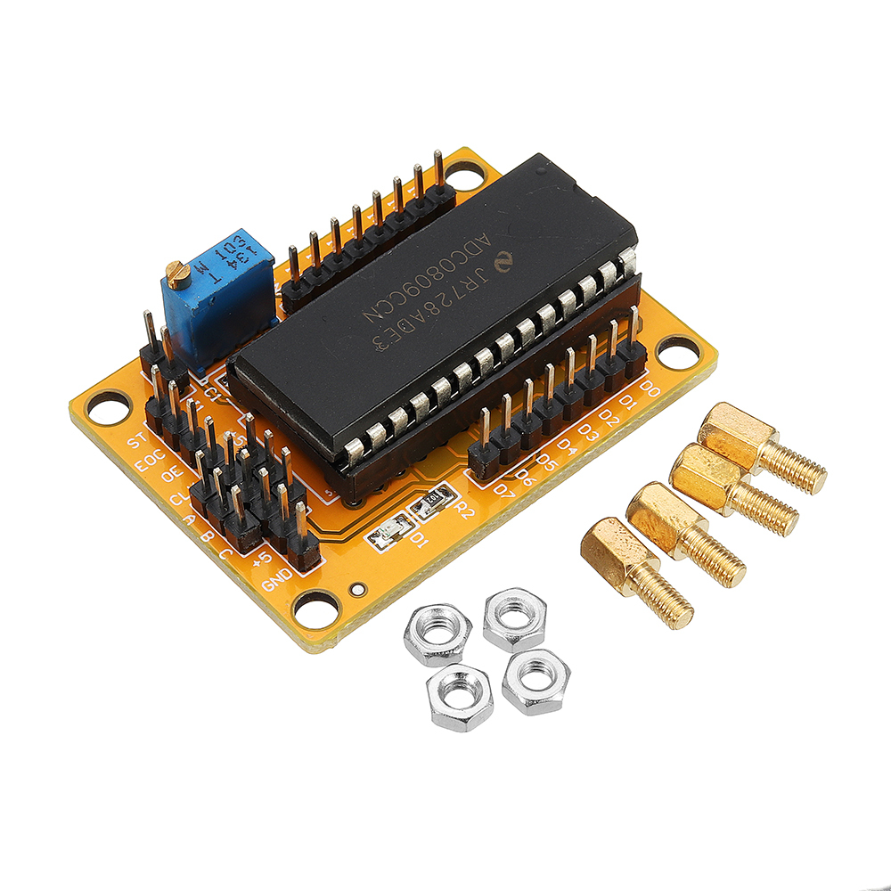 8-bit modul 81 AD Parallel Board Analog-til-digitalt konverteringsprogram Digital voltmeter