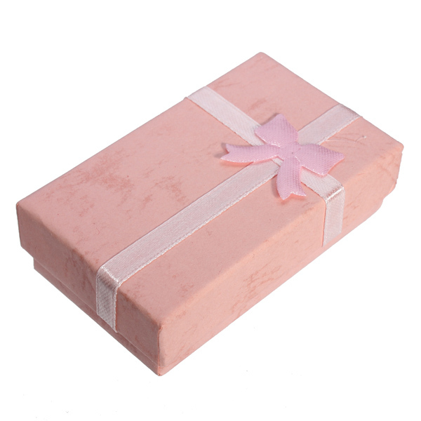 Bowknot paperi kaulakoru korvakorut sormus korut laatikko tapauksessa lahja lahja