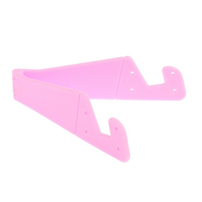 LuazON phone stand, foldable, corner-shaped, pink