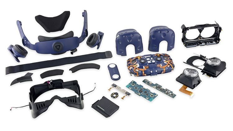 Modern VR gözlükleri bir dizi sensör, elektronik ve ürün yazılımıdır.