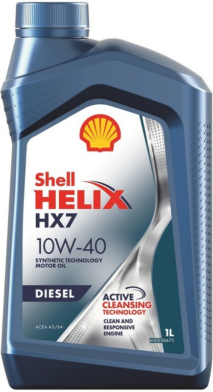 SHELL Helix HX7 Dīzeļdegviela 10W-40 daļēji sintētiska motoreļļa 1l