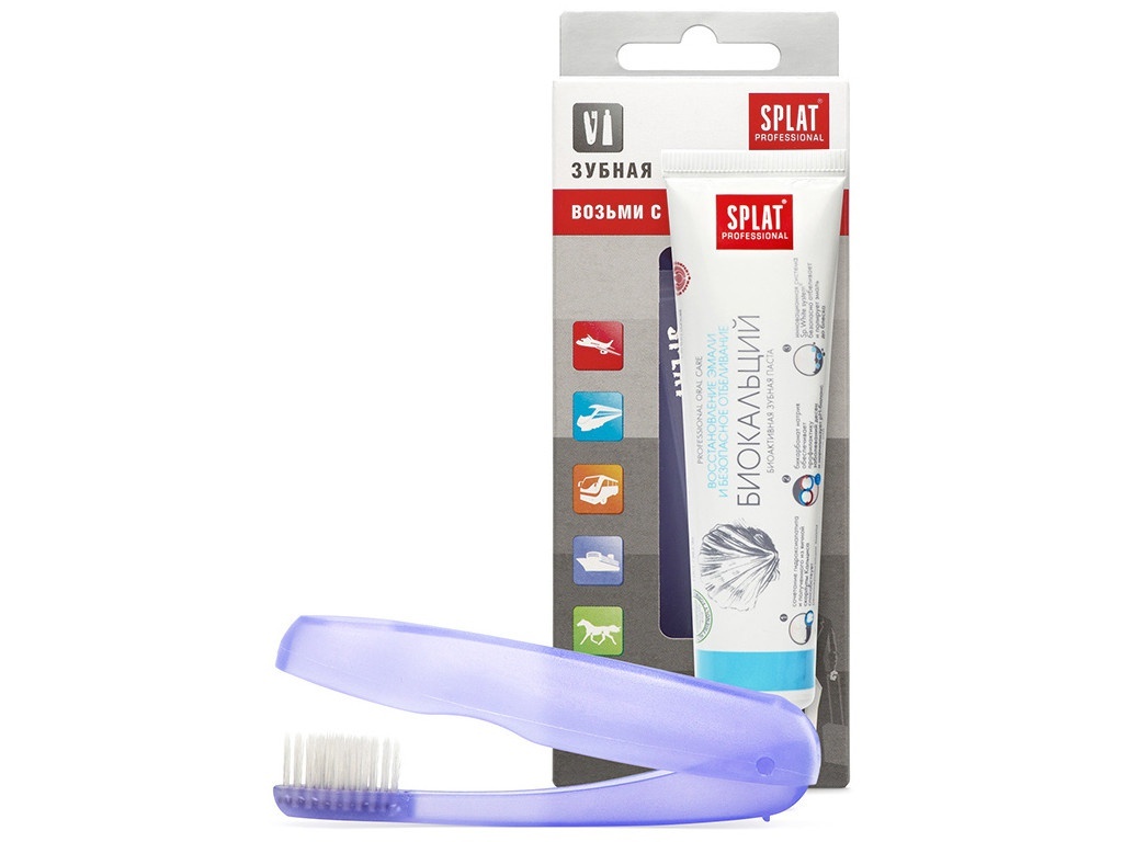 משחת שיניים Splat Professional Biocalcium 40ml + מברשת שיניים DB-403