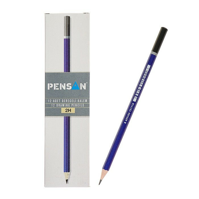 Olovka crna olovka Pensan 2H professional izoštrena