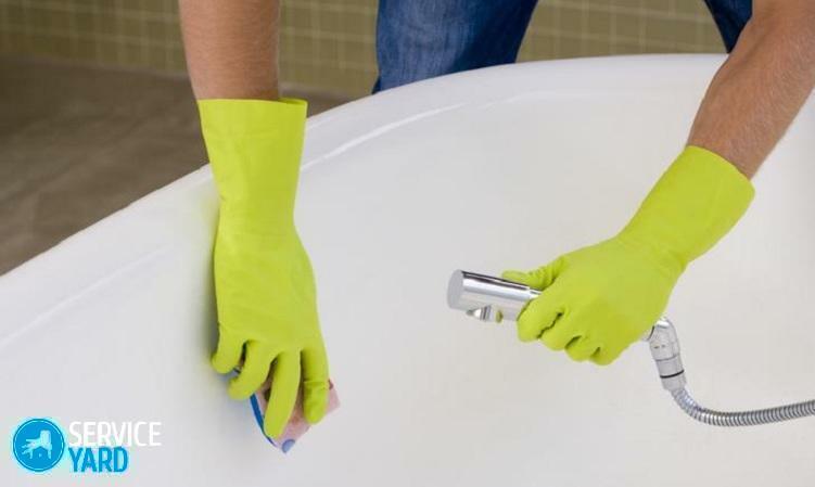 Slik rengjør du et bad hjemme ved hjelp av brus og eddik?