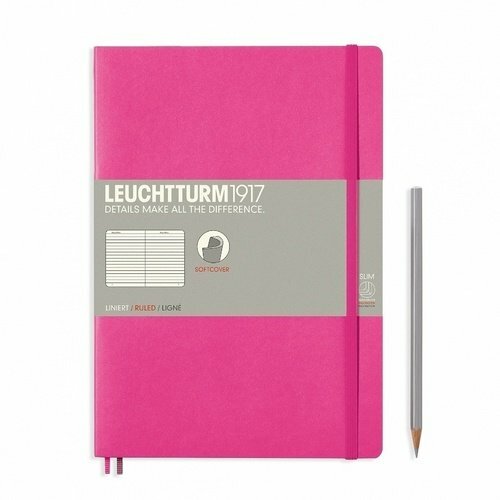 Cuaderno B5 60 hojas rayado rosa
