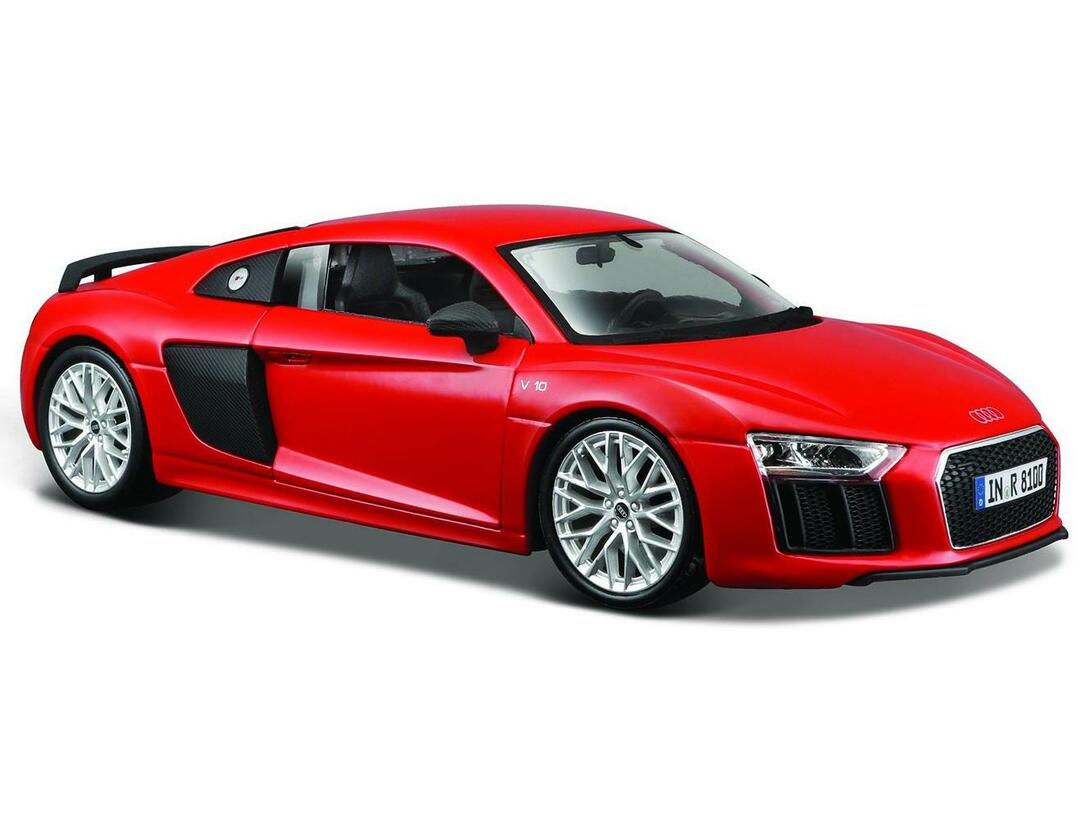 Automobilis Maisto 1:24 „Audi R8 V10 Plus“, raudonas