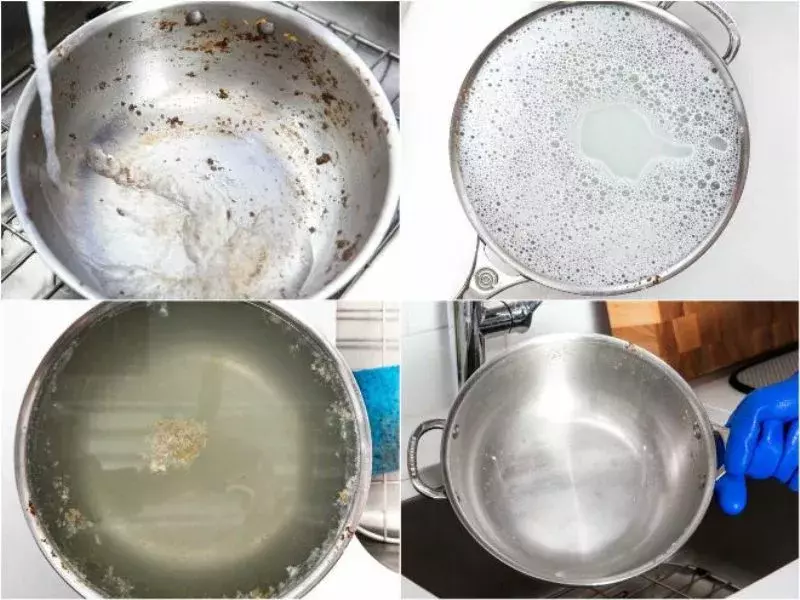 kuinka pestä karamelli astioista