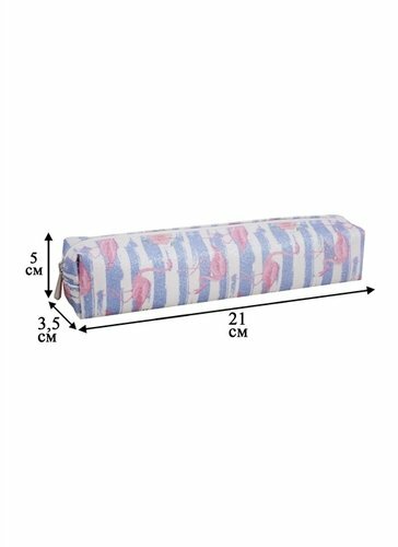 Ceruza tok-kozmetikai Tender flamingó PVC, PVC doboz