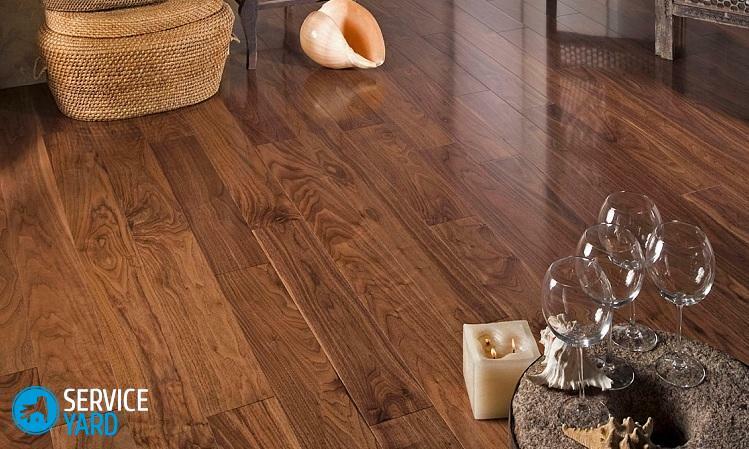 How to care for parquet, varnished?