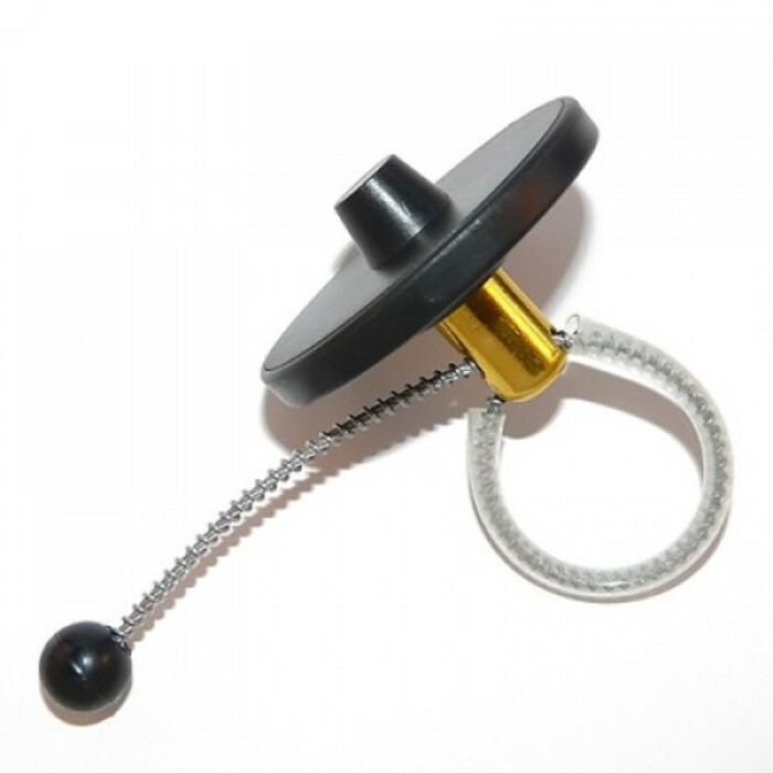 Acoustic magnetic sensor Bottle tag round, cable length 180mm, black color