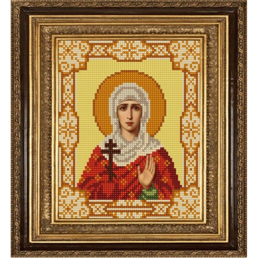 Drawing on fabric (Beads) SKATE art. 9161 Saint Galina 15x18 cm