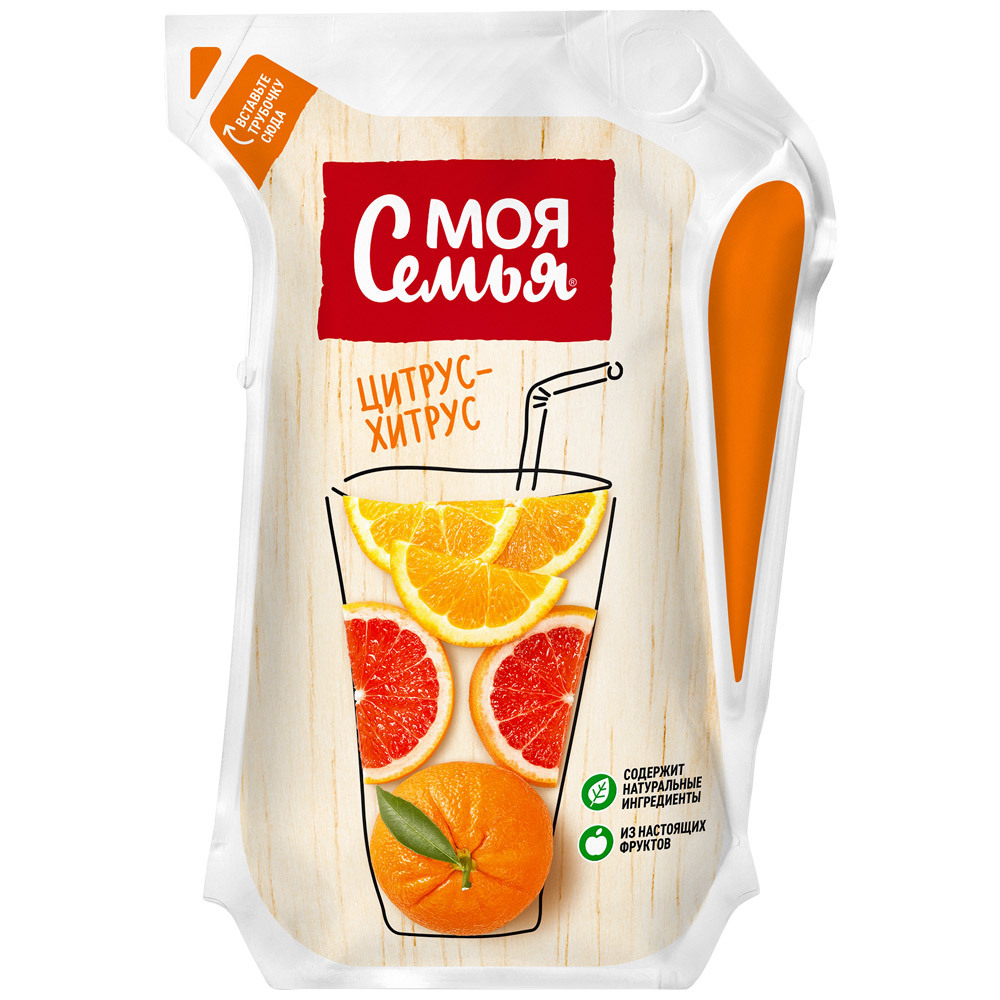 Juice drink My Family från apelsin och grapefrukt, 175 ml