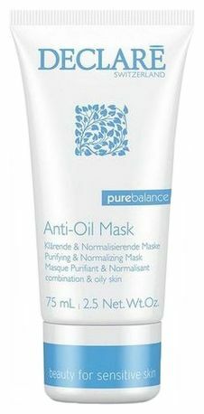 Declare Masque anti-huile pour peaux grasses et à problèmes, 75 ml