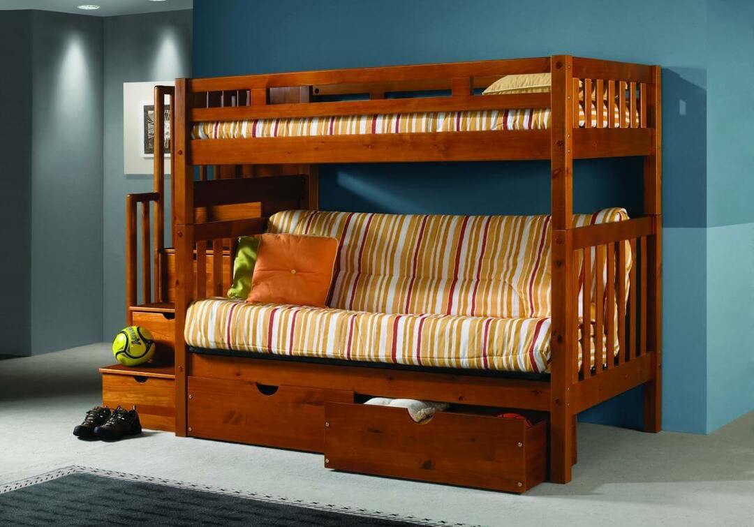 Sofá cama infantil de madera maciza.