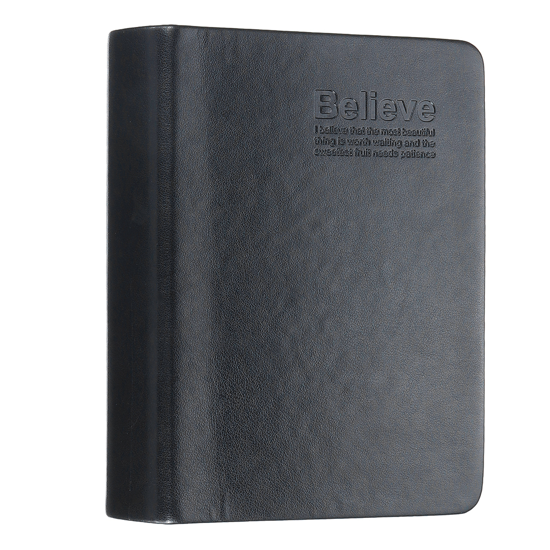  Kisméretű, ultra-vékony bőr jegyzetfüzet, arany kerettel a notebook számára