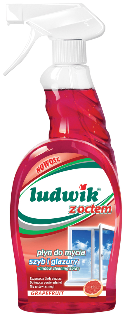 Glas- en spiegelreiniger Ludwik grapefruit met azijn 750 ml