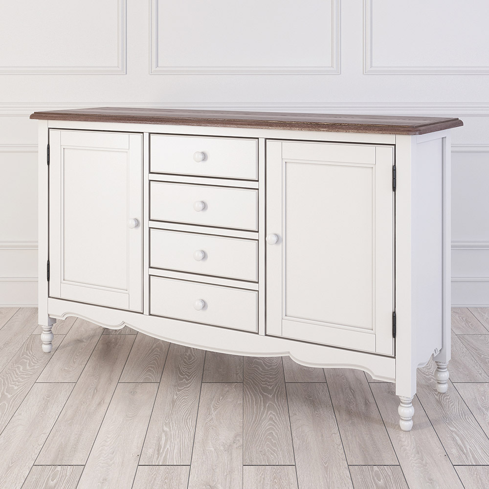 Leblanc double sideboard with four drawers