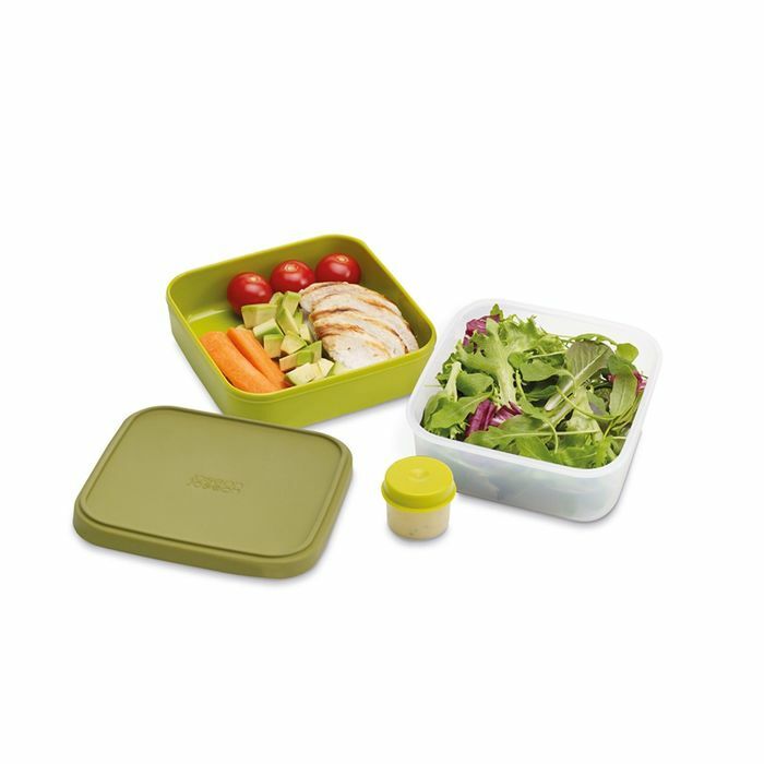 Salatalar için beslenme çantası kompakt Joseph Joseph GoEat, yeşil