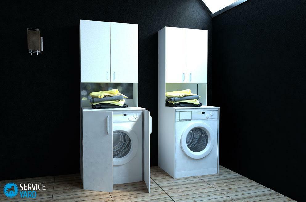 Guarda-roupa para máquina de lavar roupa