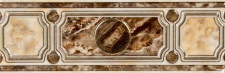 Borda " Pietra" 7,5x23 cm cor marrom