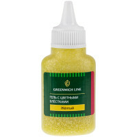 Barevný třpytivý gel, 40 ml, žlutý