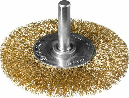 Brush-brush disk for the drill BISON PROFESSIONAL 3520-063_z02, brass plated