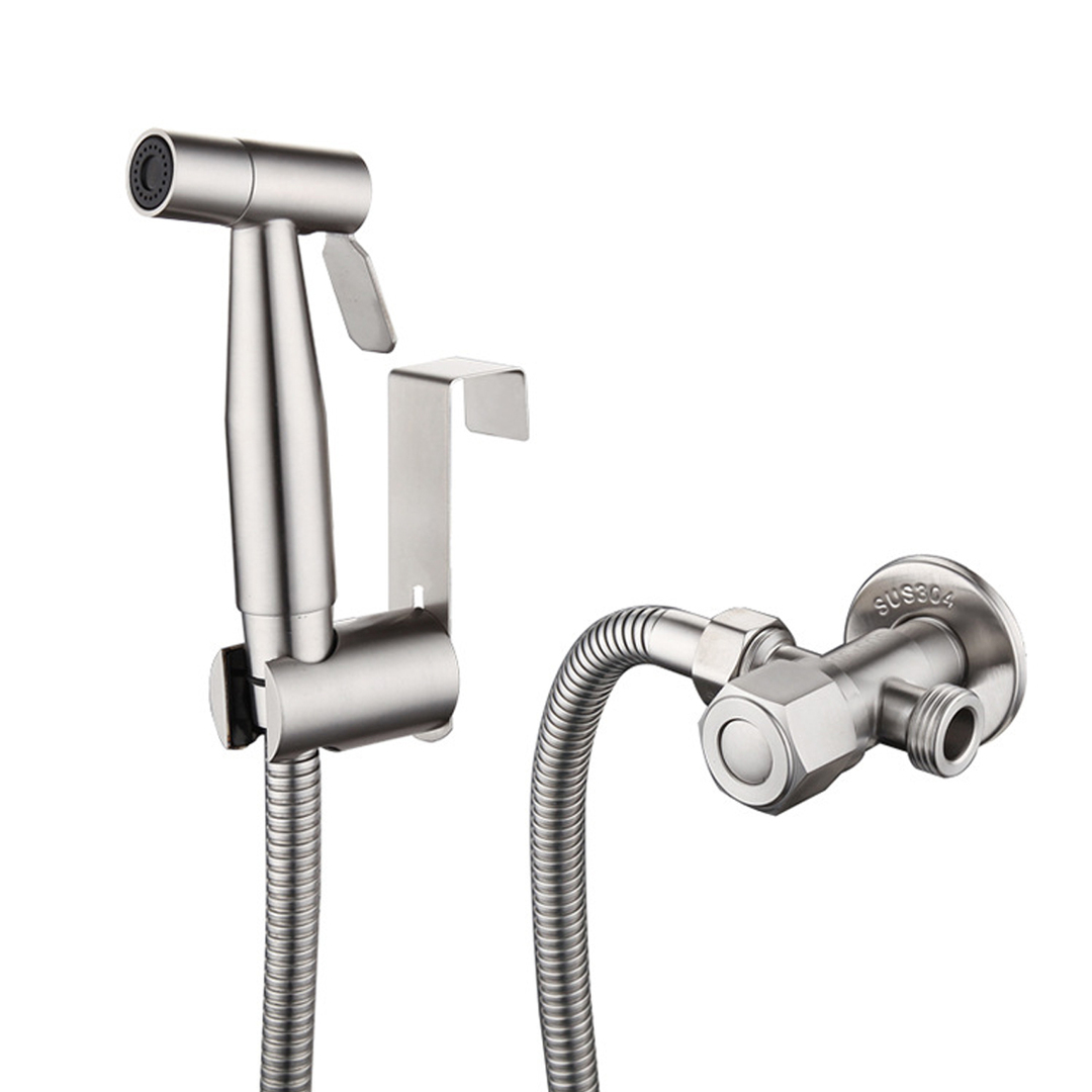 Ugello per doccia Shattaf con bidet e doccia portatile in acciaio inossidabile 304 con set di tubi a T