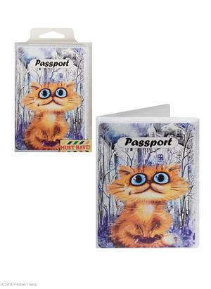 Okładka na paszport Koty w mieście (pudełko PCV)