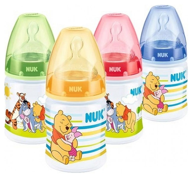 Nuk Disney First Choice Plus 1M dětská láhev 150ml se silikonovým savičkou
