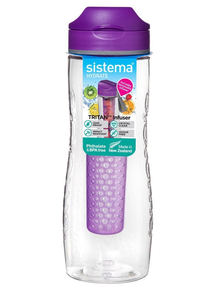 800 ml „Tritan“ vandens butelis su difuzoriumi