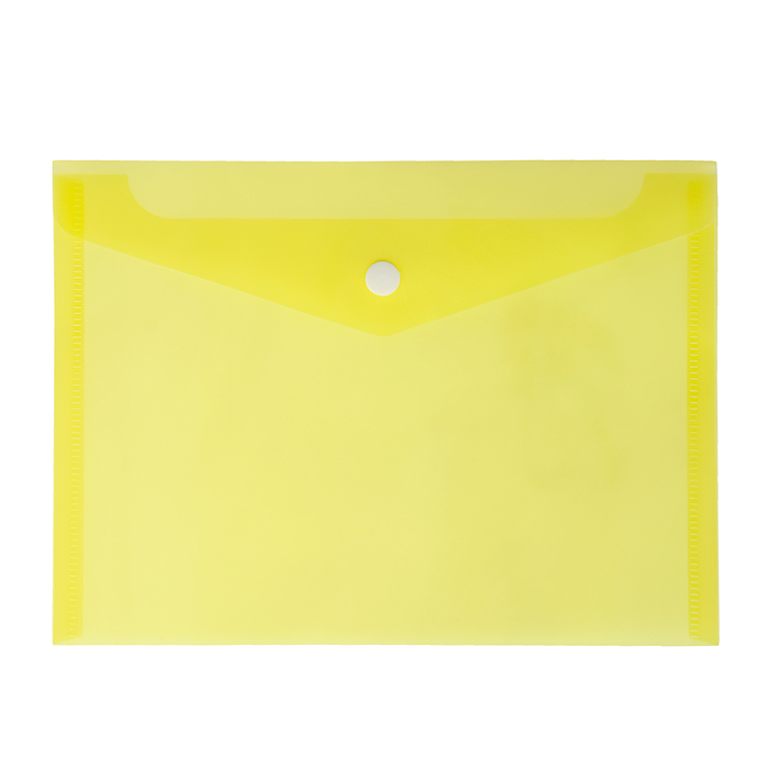 A5, 180 mikron Calligrata, sarı ile çıtçıtlı zarf klasörü