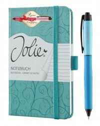 Notebook Sigel. Jolie Natural Beauty, A6, 87 listov, linka, čarovné motýle + pero Stabilo. Paleta