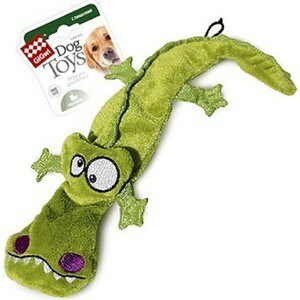 GiGwi Dog Toys Squeaker krokodille med 4 hvin til hunde (75021)