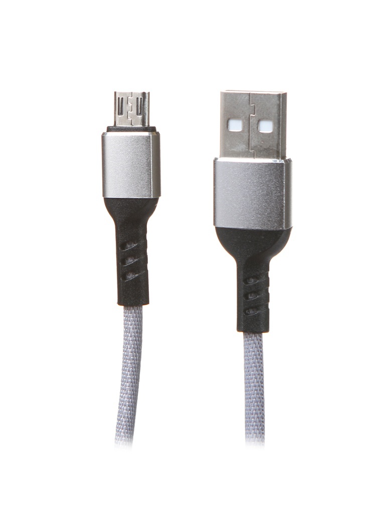 Priedas „Perfeo USB 2.0 A“ - „MicroUSB 1m Grey U4806“